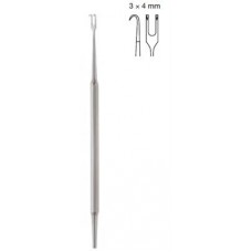 COTTLE DOUBLE HOOK, 15CM, SHARP, 3X4MM